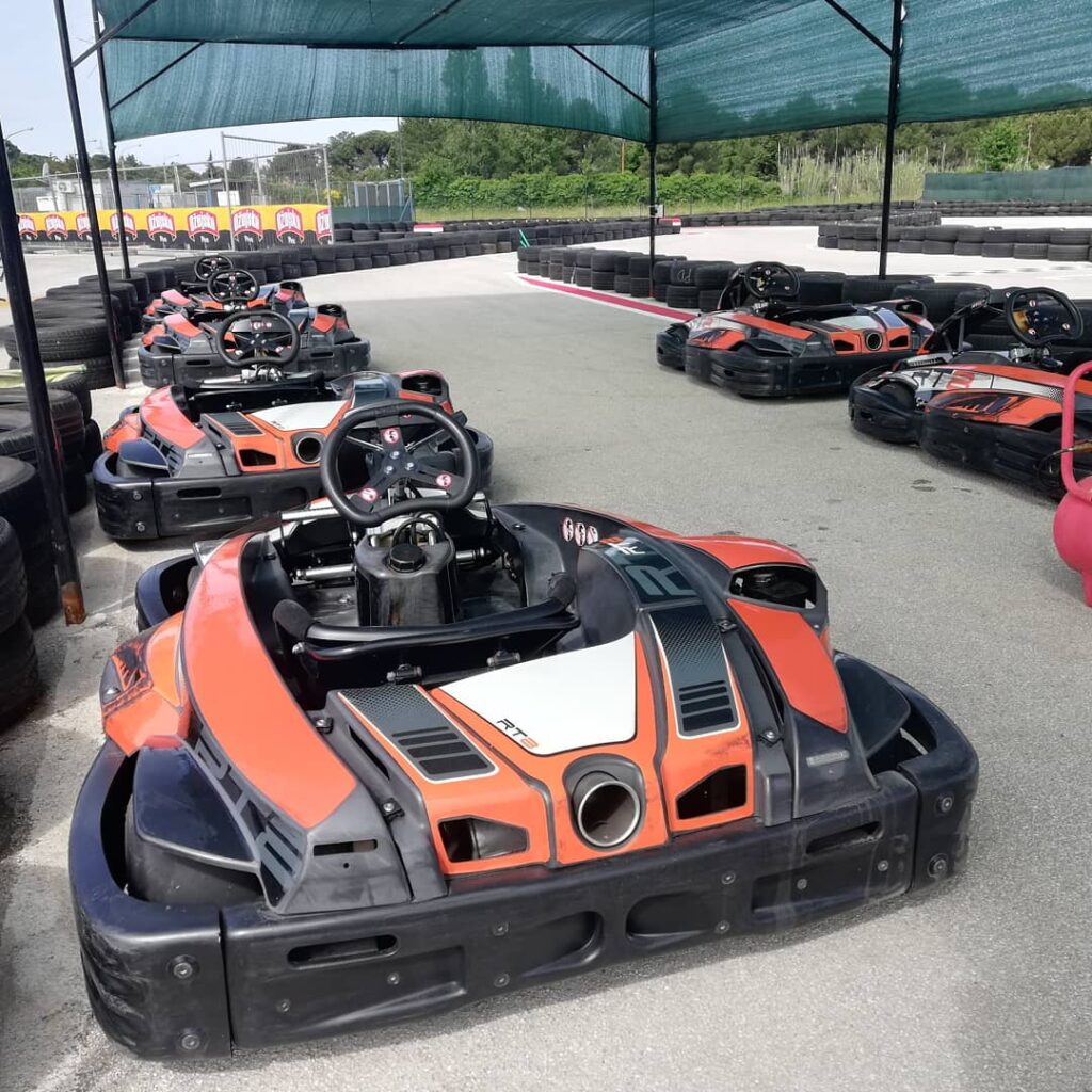 Gokarts in pits